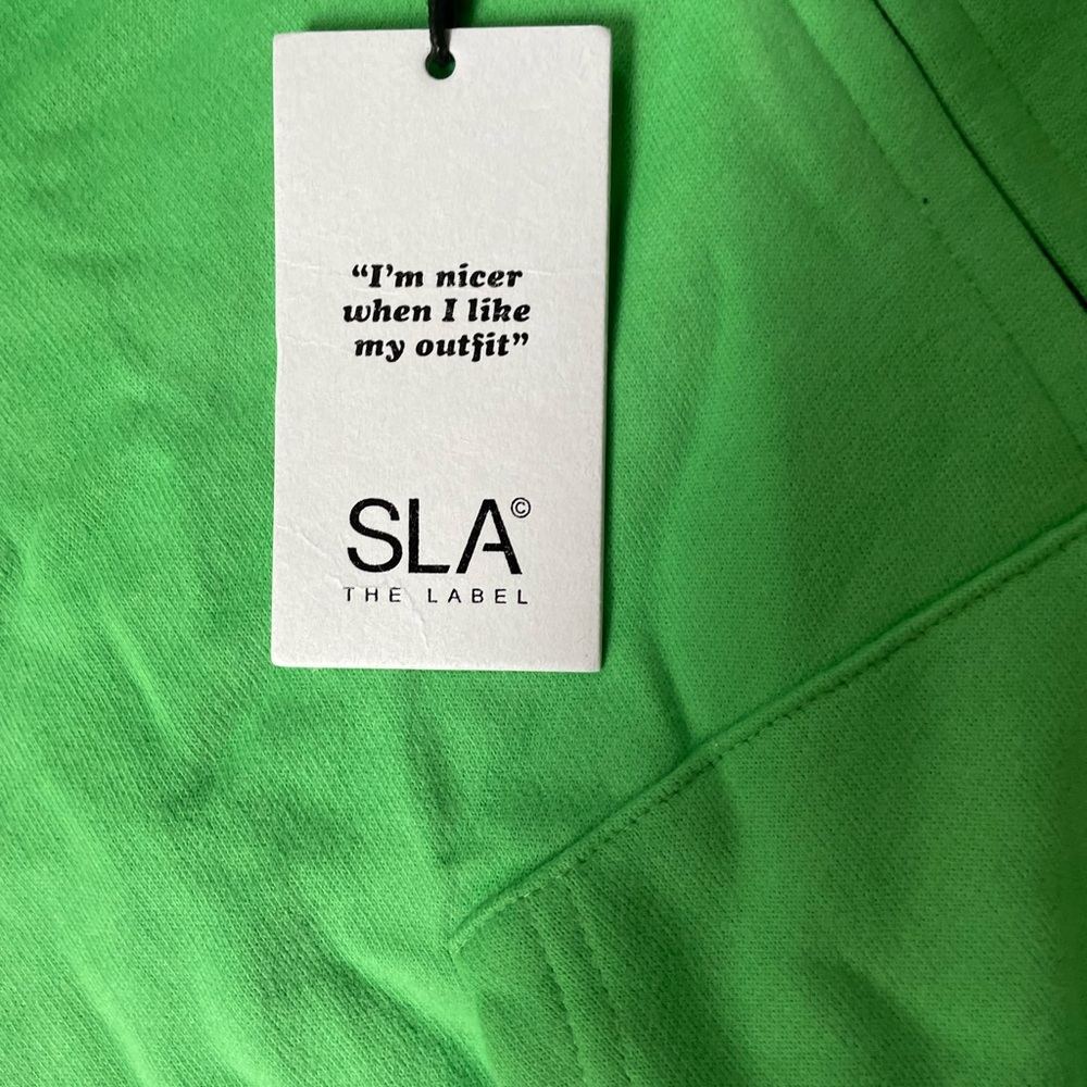 SLA THE LABEL GREEN ZIP HOODIE - Picture 5 of 7
